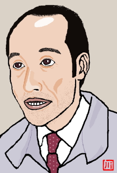 東国原英夫 イラスト似顔絵