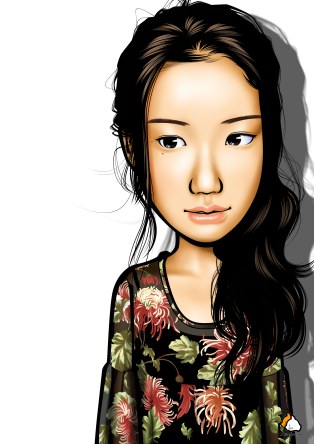 蒼井優 イラスト