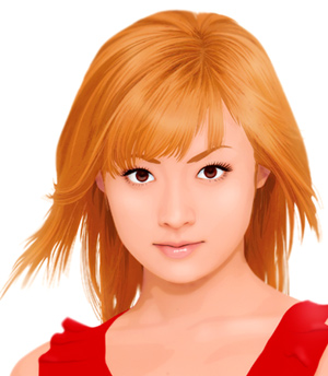 深田恭子 イラスト似顔絵