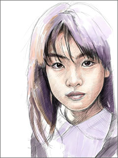 福田麻由子 イラスト似顔絵