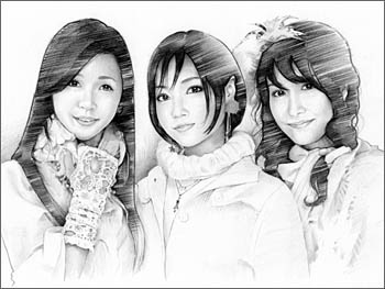 Perfume イラスト似顔絵