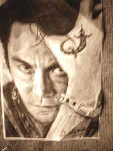 氷室京介 イラスト似顔絵