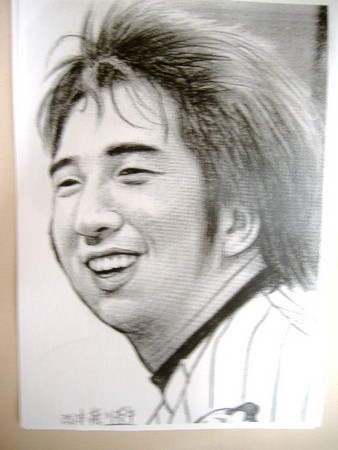 藤川球児 イラスト似顔絵