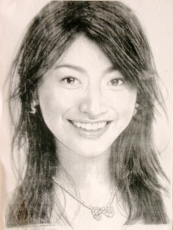 山田優 イラスト似顔絵