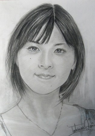 上野樹里 イラスト似顔絵