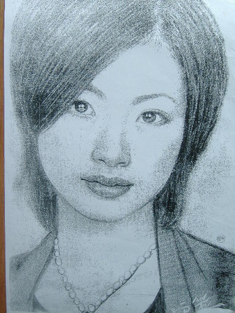 上戸彩 イラスト似顔絵