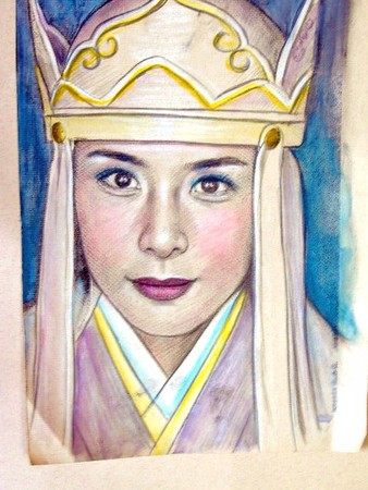 深津絵里 イラスト似顔絵