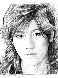 赤西仁 画像 Masaのアイドル似顔絵