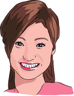 上戸彩 イラスト似顔絵