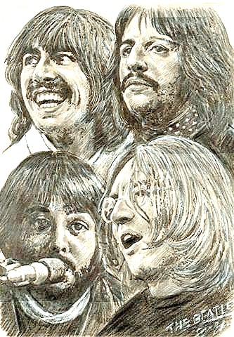 ビートルズ 画像 有名人の似顔絵二万枚公開中。
