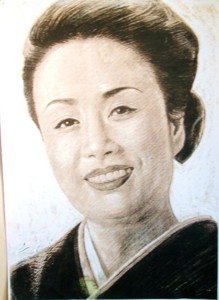 美空ひばり イラスト似顔絵