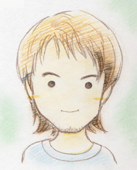 上地雄輔 イラスト似顔絵