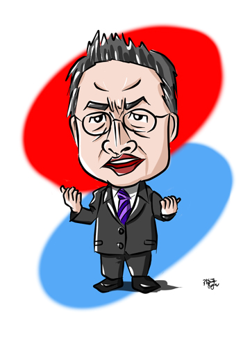 渡辺喜美 イラスト似顔絵