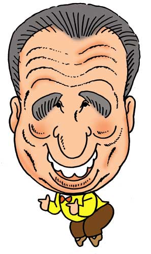 坂上次郎 イラスト似顔絵