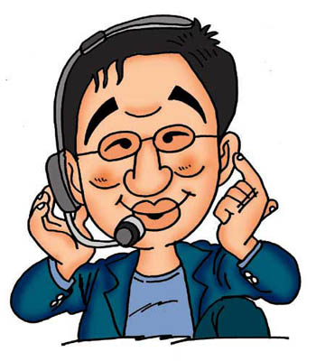 古舘伊知郎 画像 アート似顔絵COM