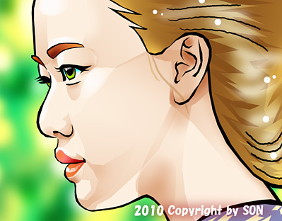 蒼井優 イラスト似顔絵
