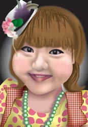 柳原可奈子 イラスト似顔絵