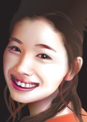 蒼井優 イラスト似顔絵