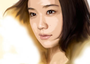 蒼井優 イラスト似顔絵