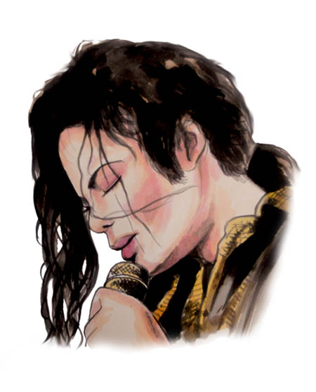 マイケル・ジャクソン イラスト似顔絵