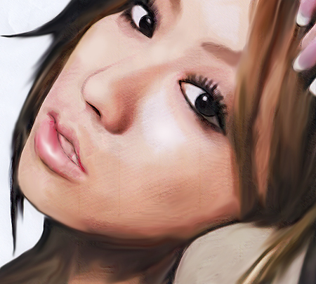倖田來未 イラスト似顔絵