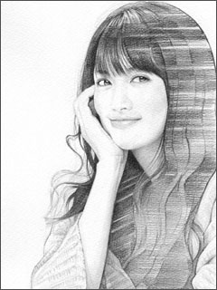 臼田あさ美 イラスト似顔絵