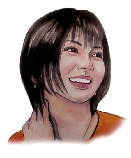 香里奈 イラスト似顔絵
