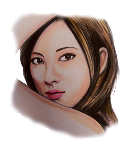 加藤あい イラスト似顔絵