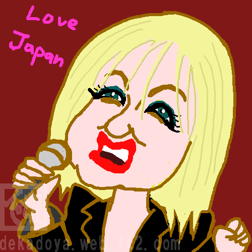 シンディ・ローパー イラスト似顔絵