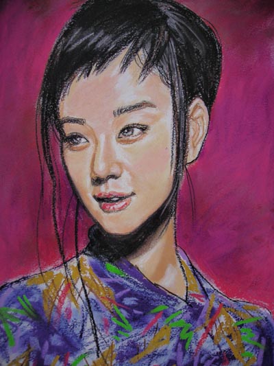 蒼井優 イラスト似顔絵