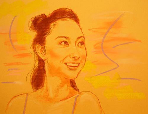 香椎由宇 イラスト似顔絵