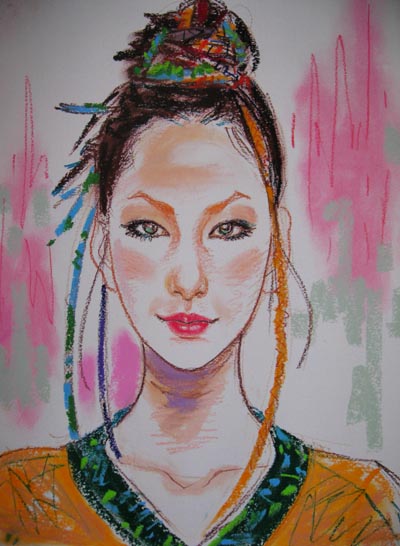 中島美嘉 イラスト似顔絵