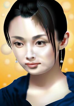 深田恭子 イラスト似顔絵
