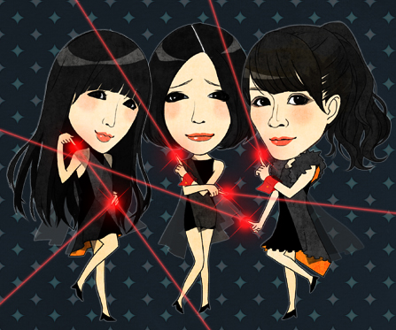 Perfume イラスト似顔絵