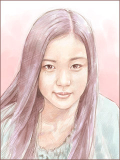 蒼井優 イラスト似顔絵
