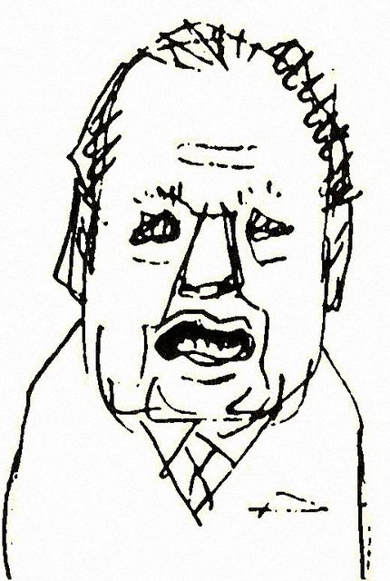浜田幸一 イラスト似顔絵