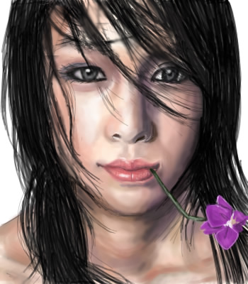 中島美嘉 イラスト似顔絵