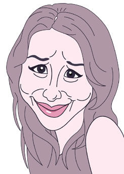 鈴木紗理奈 イラスト似顔絵