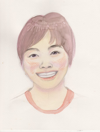 山田花子 イラスト似顔絵