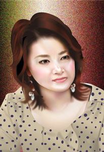 島崎和歌子 イラスト似顔絵