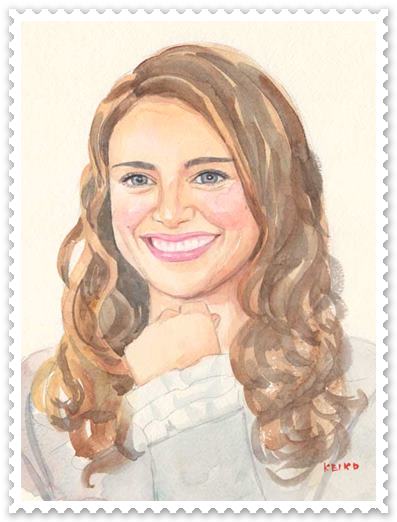 ナタリー・ポートマン 画像 似顔絵プレゼントのフレンチガーデン